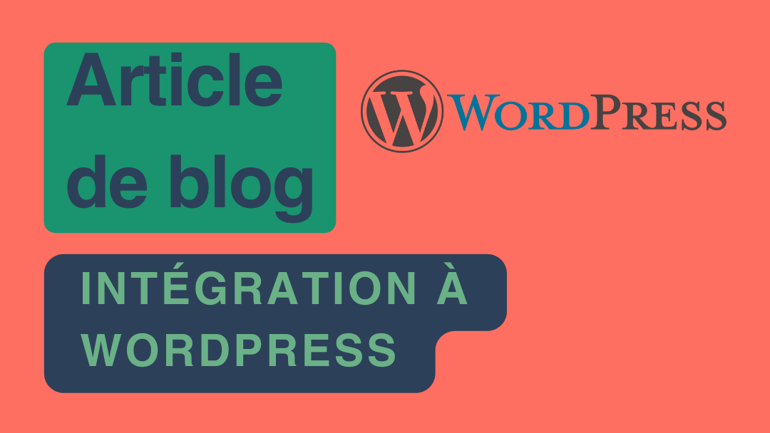 1 article de blog avec intégration direct site WordPress