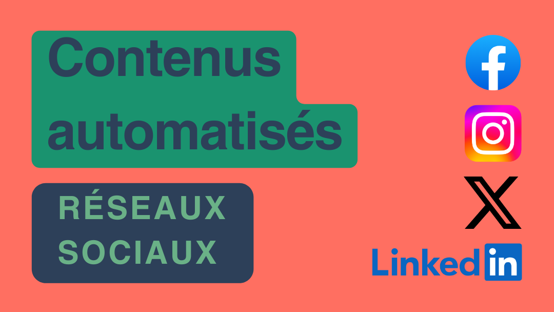 4 contenus pour réseaux sociaux avec automatisation